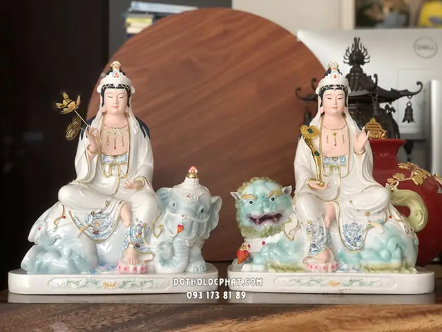 Tượng Văn Thù Phổ Hiền Bồ Tát Và Ý Nghĩa Thờ Cúng