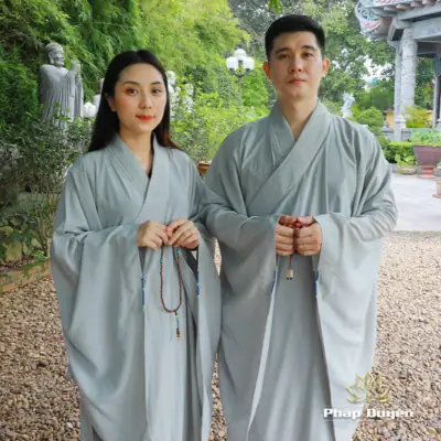 Alternative View Of Áo Tràng Hải Thanh Đài Loan Cao Cấp Màu Lam, Nhiều Size