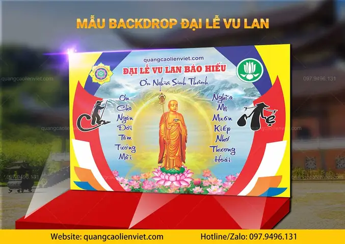 Một Số Mẫu In Backdrop Lễ Vu Lan – Phông Nền Vu Lan Thắng Hội Hcm: