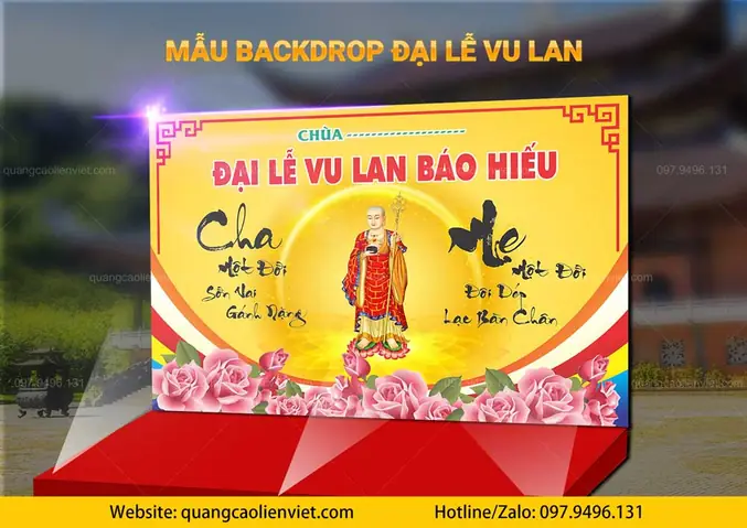 Một Số Mẫu In Backdrop Lễ Vu Lan – Phông Nền Vu Lan Thắng Hội Hcm: