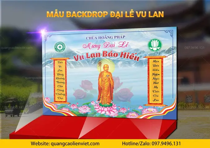 Một Số Mẫu In Backdrop Lễ Vu Lan – Phông Nền Vu Lan Thắng Hội Hcm: