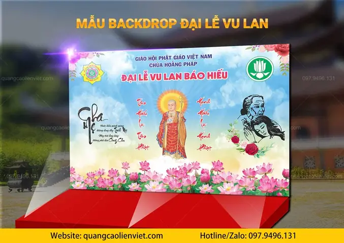 Một Số Mẫu In Backdrop Lễ Vu Lan – Phông Nền Vu Lan Thắng Hội Hcm: