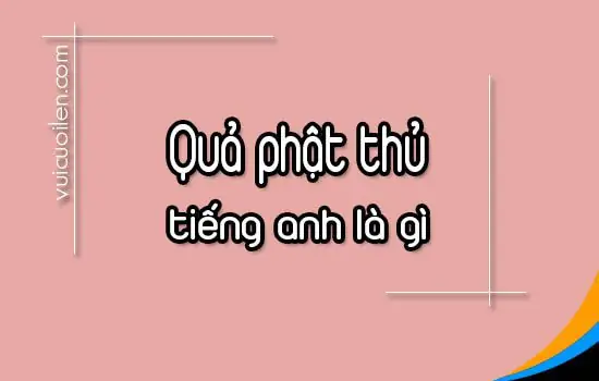Quả Phật Thủ Tiếng Anh Là Gì