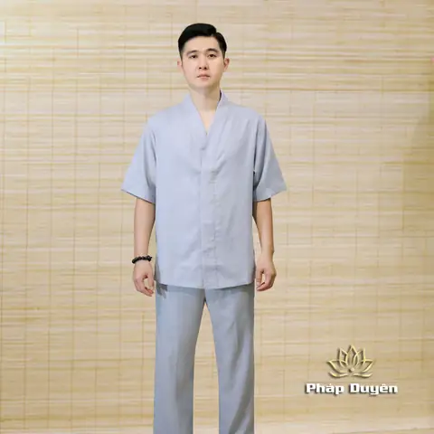 Bộ Quần Áo Phật Tử Nam - Cư Sĩ Nam - Quần Áo Đi Chùa