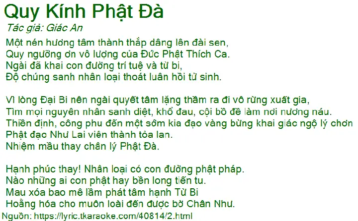 Hướng Dẫn Chi Tiết Về Bài Quy Kính Phật Đà Trong Karaoke Và Ý Nghĩa Tâm Linh