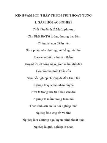 Kinh Sám Hối | Pdf