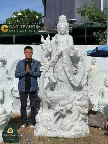 Tham Khảo Một Số Mẫu Tượng Quan Âm Bồ Tát Bằng Đá Tại Cao Trang