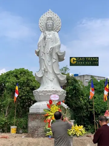Tham Khảo Một Số Mẫu Tượng Quan Âm Bồ Tát Bằng Đá Tại Cao Trang