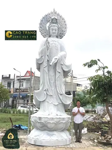 Tham Khảo Một Số Mẫu Tượng Quan Âm Bồ Tát Bằng Đá Tại Cao Trang