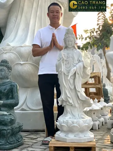 Tham Khảo Một Số Mẫu Tượng Quan Âm Bồ Tát Bằng Đá Tại Cao Trang