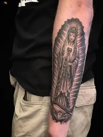 Hình Xăm Phật Bà Quan Âm