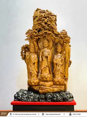 Ý Nghĩa Sản Phẩmtượng Tây Phương Tam Thế Phật Gỗ Hương Ta Cao 116cm