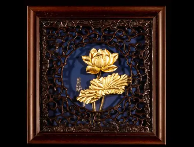 Tranh Hoa Sen Dát Vàng