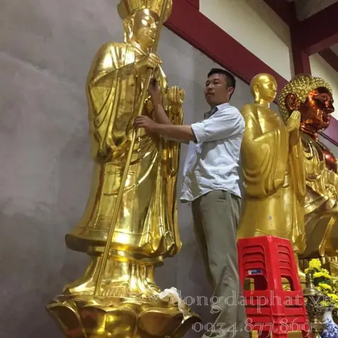 Quy Trình Thếp Vàng Tượng Phật.