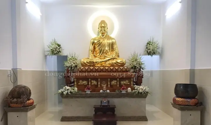 Quy Trình Thếp Vàng Tượng Phật.