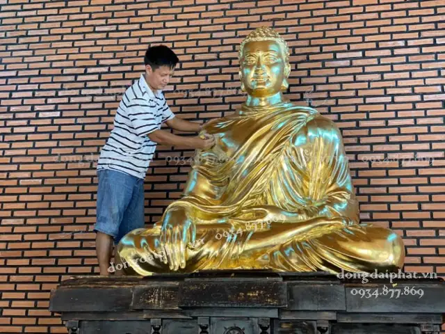Quy Trình Thếp Vàng Tượng Phật.