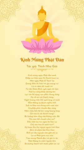 Bài Thơ 3 - Mừng Phật Đản Sanh