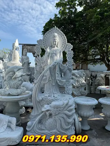 Giá Tượng Quan Âm Đá Nhỏ (để Trong Nhà – Bàn Thờ)