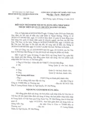 Chính Sách Đối Với Nhập Khẩu Tượng Phật: