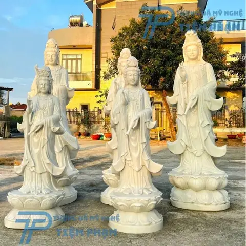 Cửa Hàng Bán Tượng Phật Quan Âm Bằng Đá Tại Quảng Ngãi Uy Tín