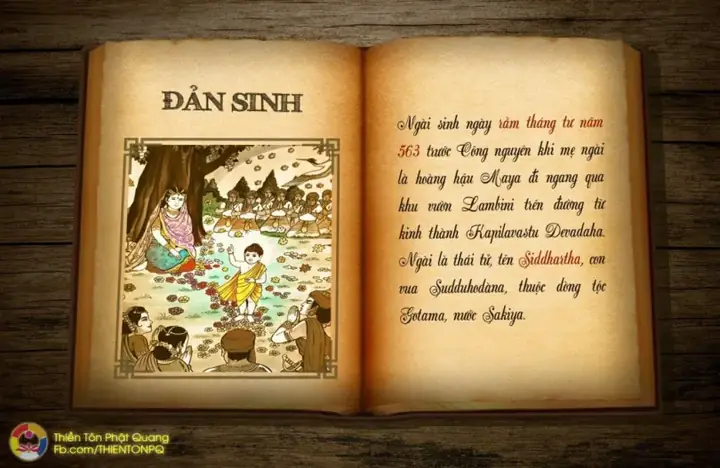 Tranh Tóm Tắt Cuộc Đời Đức Phật Thích Ca Mâu Ni: