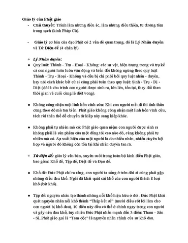 Tóm Tắt Giáo Lý Và Di Sản Của Phật Giáo: Nguyên Tắc Và Giáo Luật ...