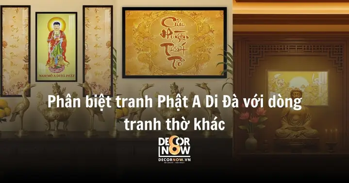 Phân Biệt Tranh Phật A Di Đà Với Dòng Tranh Thờ Khác