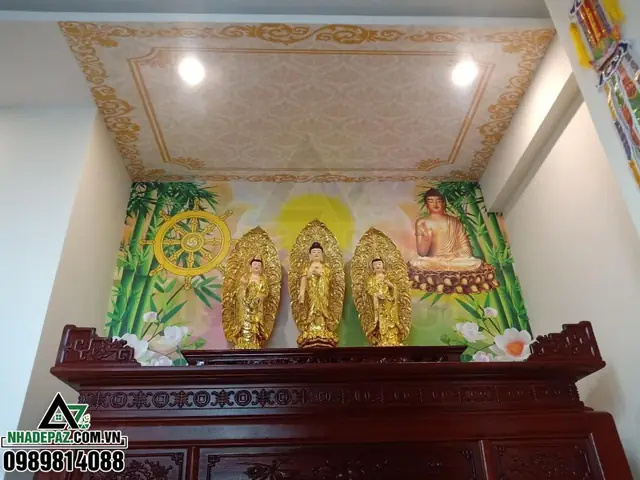 Tranh Dán Bàn Thờ Phật