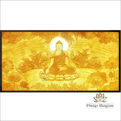 Alternative View Of Tranh Trúc Chỉ Hình Đức Phật Thích Ca Mâu Ni, Kích Thước 153*81cm