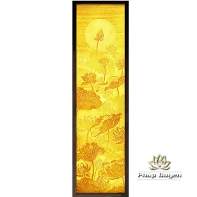 Alternative View Of Bộ Tranh Trúc Chỉ Đôi, Họa Tiết Hoa Sen, Nhiều Kích Thước