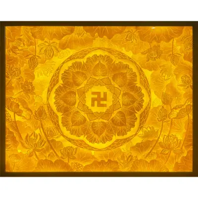 Tranh Trúc Chỉ Nghệ Thuật, Mandala Chữ Vạn, Nhiều Kích Thước