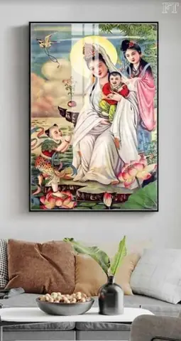 Tranh Dán Tường Hình Phật 3d, Phật Thích Ca, In & Thi Công Tận Nơi 9