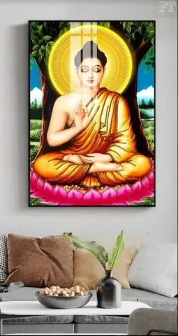 Tranh Dán Tường Hình Phật 3d, Phật Thích Ca, In & Thi Công Tận Nơi 1