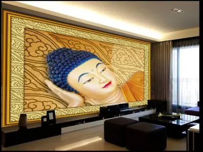 Tranh Phật Giáo Khuôn Mặt Đức Phật 1