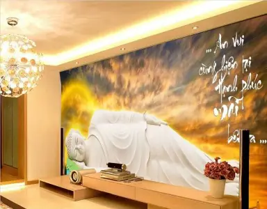 Tranh Phật Giáo Đức Phật Nhập Niết Bàng