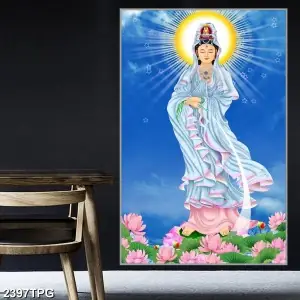 Tranh Phật Giáo Bồ Tát Tỏa Ánh Hào Quang