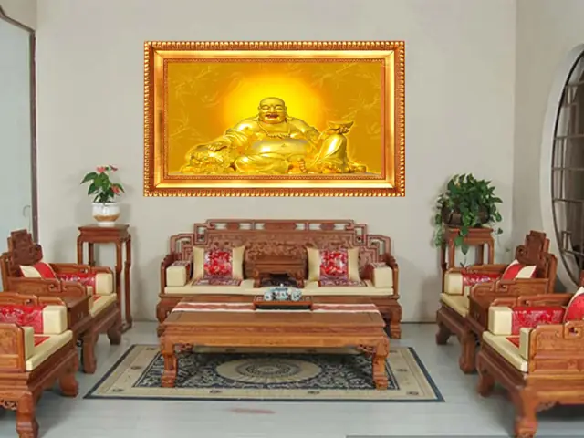 Những Lưu Ý Khi Treo Tranh Phật Di Lặc Trong Tâm Linh