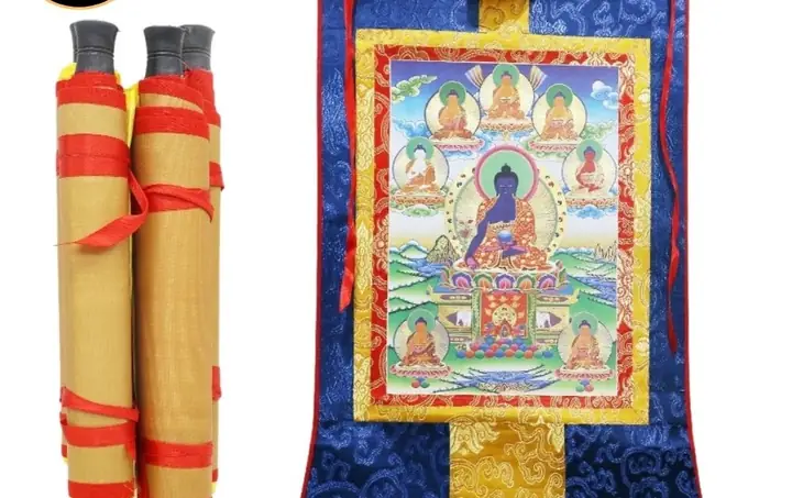 Tranh Thangka Tượng Phật Dược Sư | Diệu Tâm
