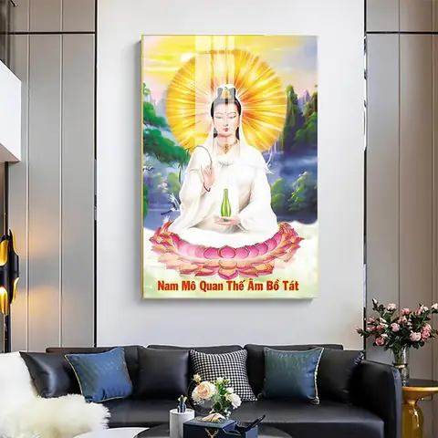 Gợi Ý Các Mẫu Tranh Phật Quan Thế Âm Bồ Tát Đẹp Tại Xuongtranh.net