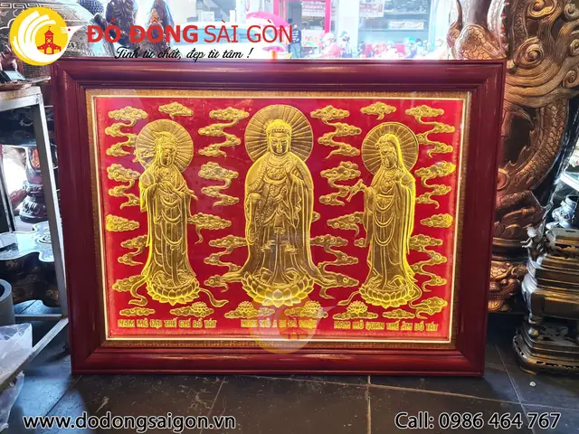 Tranh Tam Thế Phật