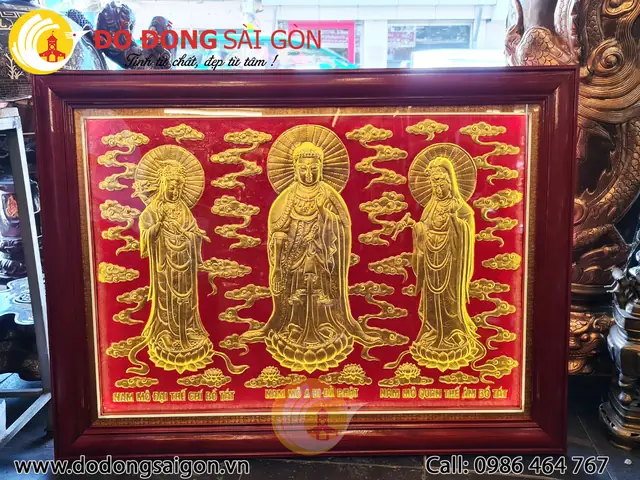 Tranh Tam Thế Phật