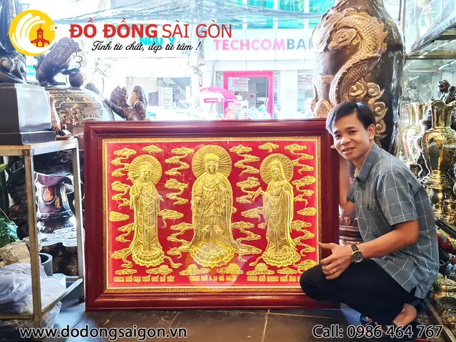 Tranh Tam Thế Phật