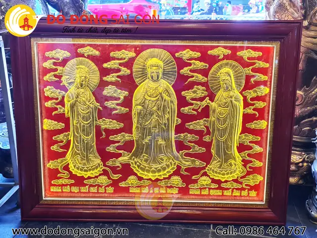 Tranh Tam Thế Phật