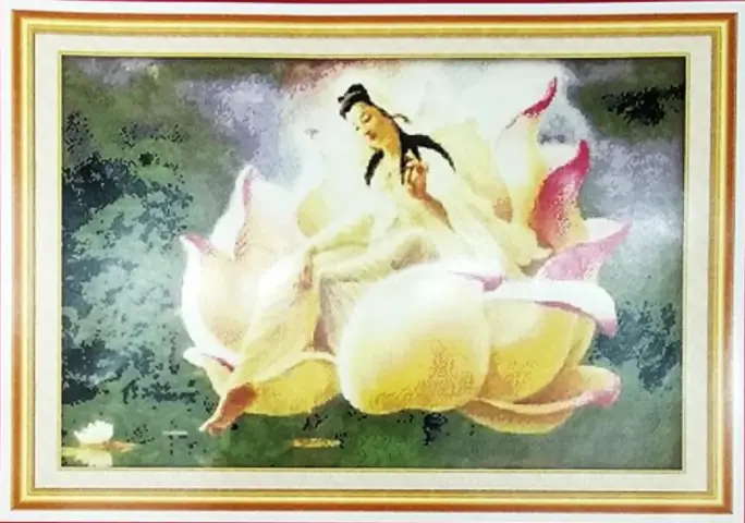 Theutay.vn-tranh Đính Đá, Tranh Thêu Chữ Thập, Đóng Khung Tranh