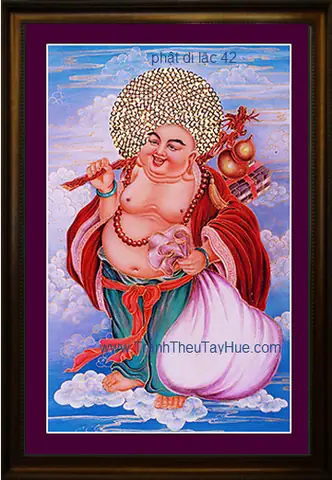 Tranh Thêu Phật Di Lặc