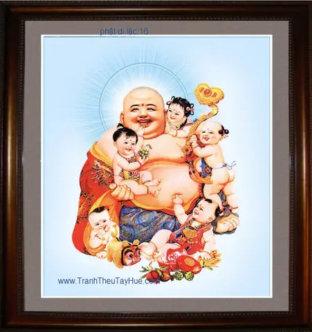 Tranh Thêu Phật Di Lặc