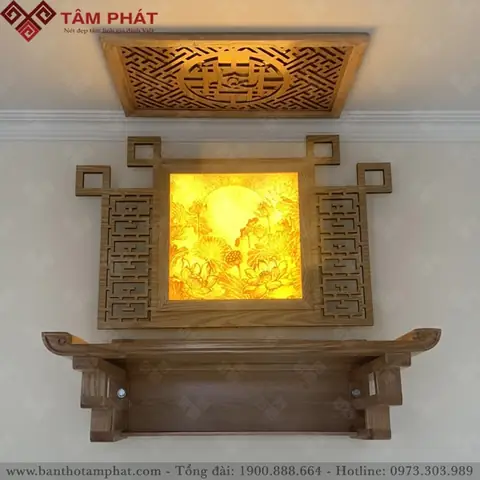 Bàn Thờ Treo Tâm Phát Có Nhiều Kích Thước Khác Nhau