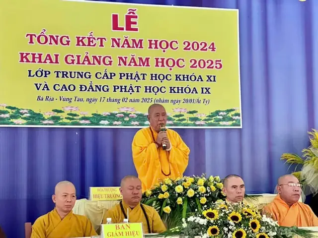 Br-vt: Trường Trung Cấp Phật Học Đại Tòng Lâm Khai Giảng Năm ...