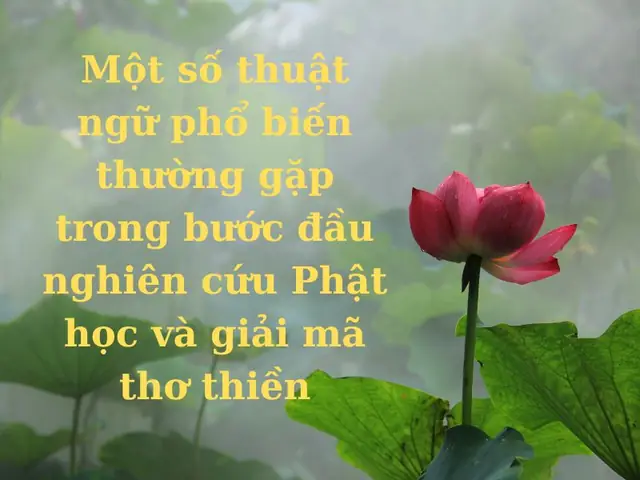 Một Số Thuật Ngữ Thường Gặp Trong Bước Đầu Học Phật Và Giải Mã ...