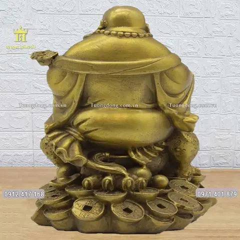 Cách Đặt Tượng Đồng Phật Di Lặc Cưỡi Thiềm Thừ Chuẩn Phong Thủy